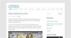 Desktop Screenshot of hamptongalleries.com