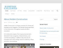 Tablet Screenshot of hamptongalleries.com